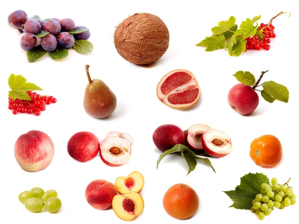 Fruits et légumes isolés — Photo