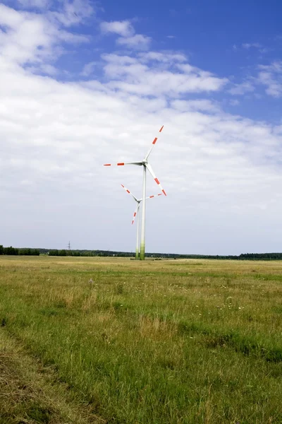 Вітрогенератори — стокове фото