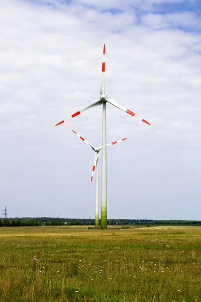 Вітрогенератори — стокове фото