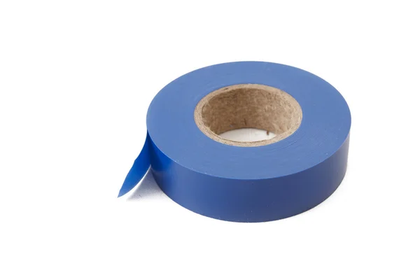 Modré elektrické izolační páska — Stock fotografie