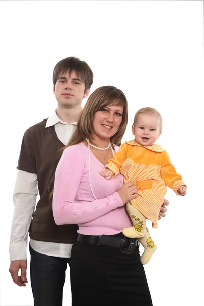 Молодая семья — стоковое фото