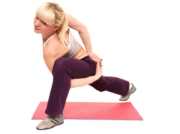 Trainer yoga — Stock Photo, Image