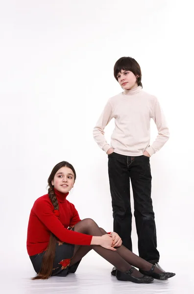 Bror och syster — Stockfoto