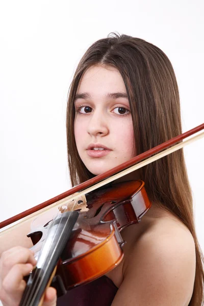 The teenager the musician — Stock Photo, Image