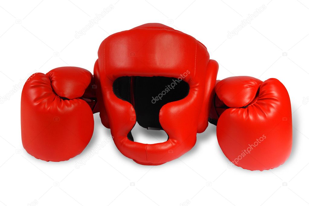 Red boxinggloves, helmet — Stock Photo © Aptyp_koK 1154584