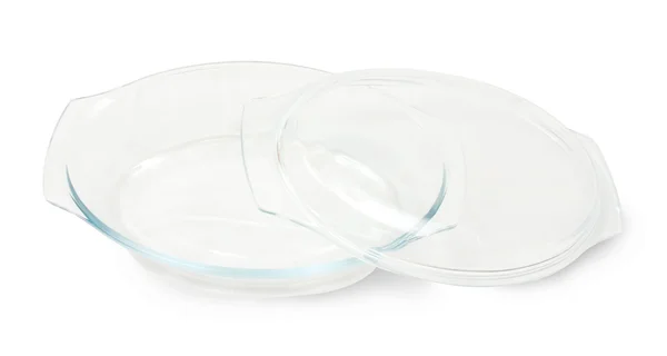 투명 유리 접시 — 스톡 사진