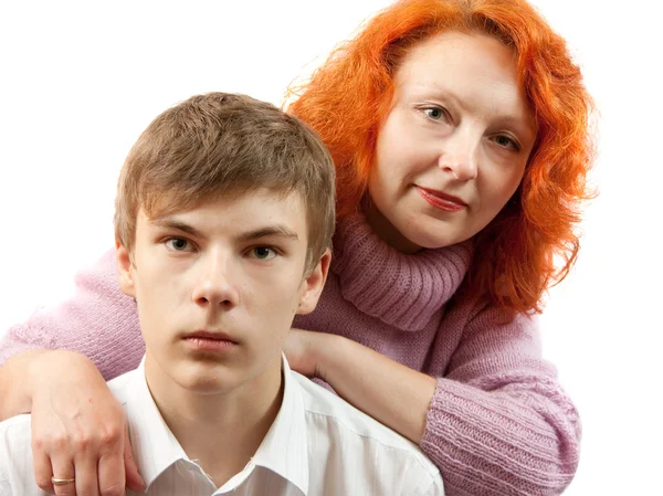 Couple. Mother and son — Stock Photo, Image