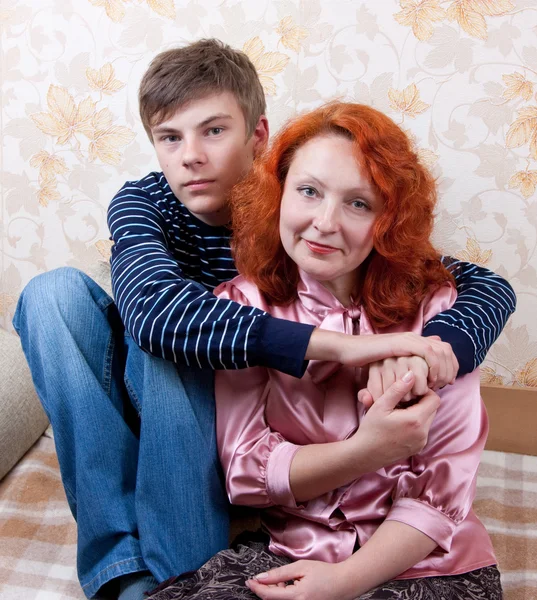 Anya és fia. — Stock Fotó