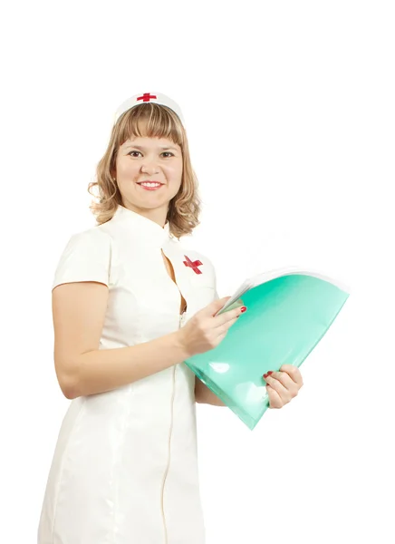 Paramedic with documents — Stock Photo, Image