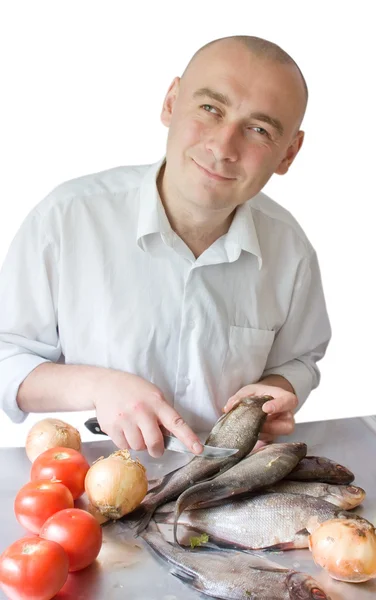 Man making dinner — Stock Photo, Image