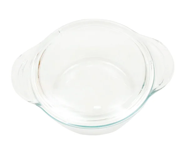 Скляна тарілка для міні-печі — стокове фото