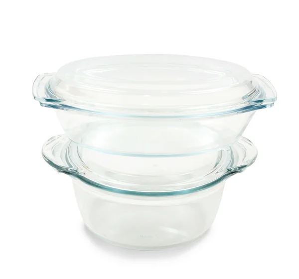 투명 유리 접시 — 스톡 사진