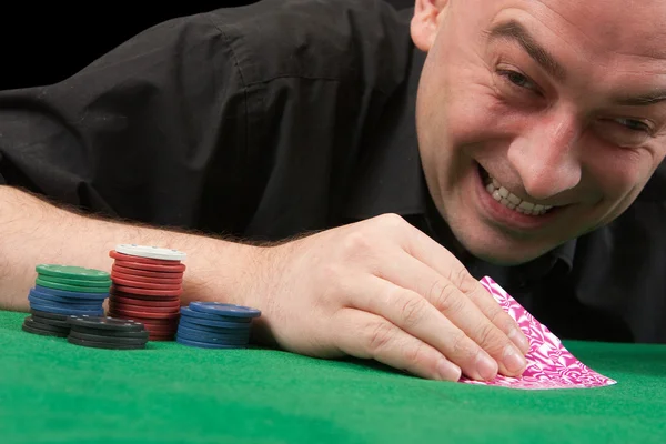 Граючи в покер — стокове фото