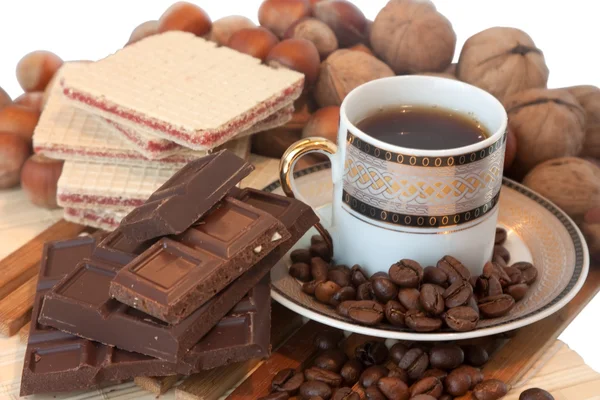 Café et chocolat — Photo
