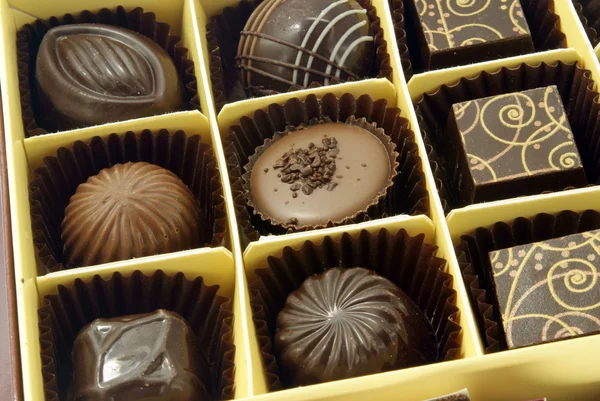 Ассорти из шоколада — стоковое фото