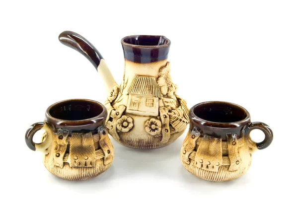 Set de café de cerámica — Foto de Stock