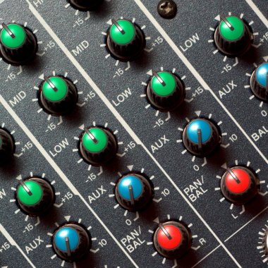 Colorful sound mixer clipart