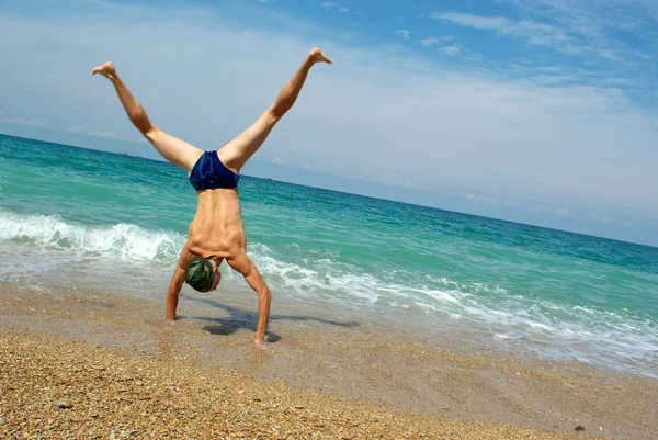 Stunt sulla spiaggia — Foto Stock