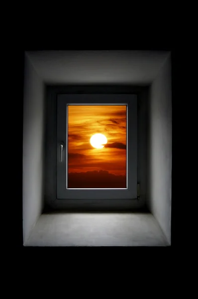 stock image Window to sun