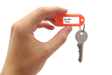 Key in hand clipart