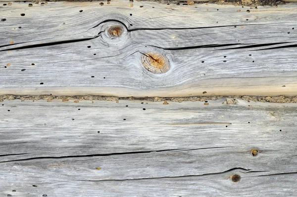 Régi törött fából készült fal — Stock Fotó