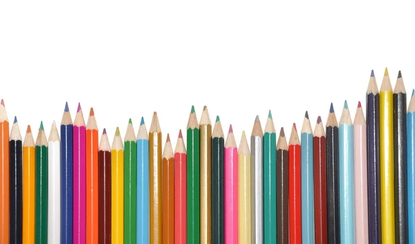 stock image Assortment colored pencils