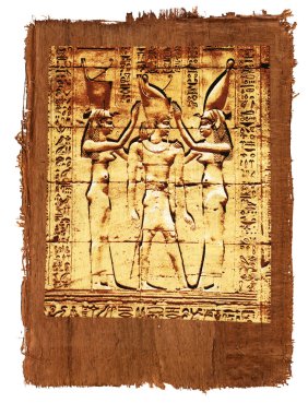 Papyrus of egyptian ancient history clipart