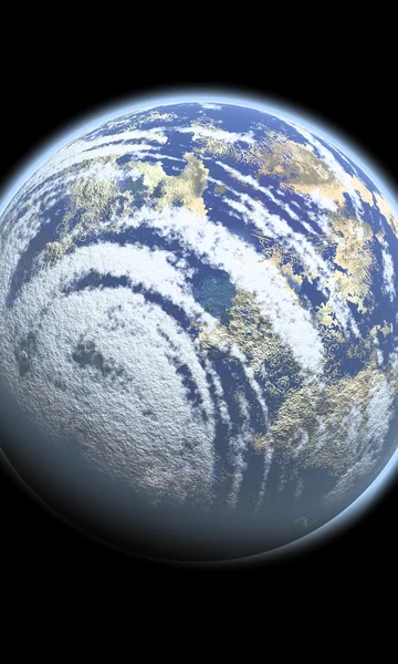 Duża planeta w kosmosie — Zdjęcie stockowe