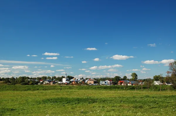 Rússia aldeia paisagem rural — Fotografia de Stock
