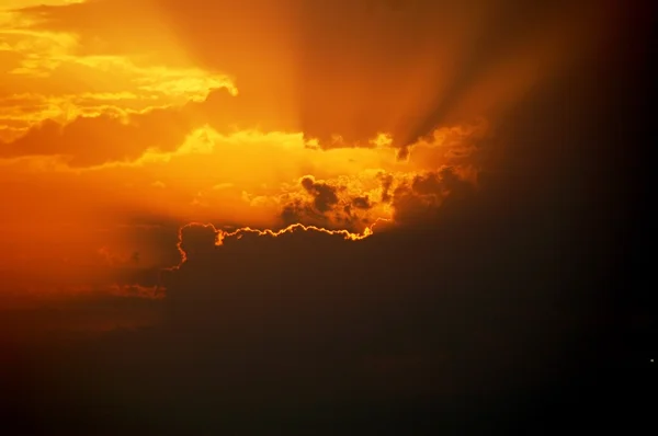 Beautiful sunset dramatic sky — Stock Photo, Image