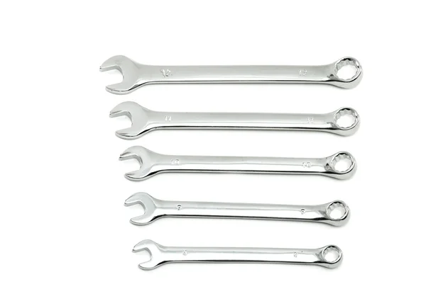 Spanners isolated on white — Stock Photo, Image