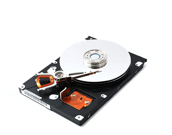 Hard disk alb cu umbră — Fotografie, imagine de stoc