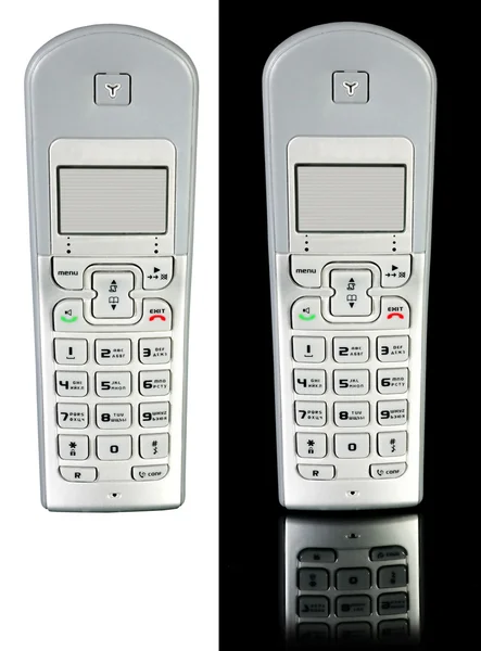 Radiophone 2 pices σε λευκό ή μαύρο — Φωτογραφία Αρχείου