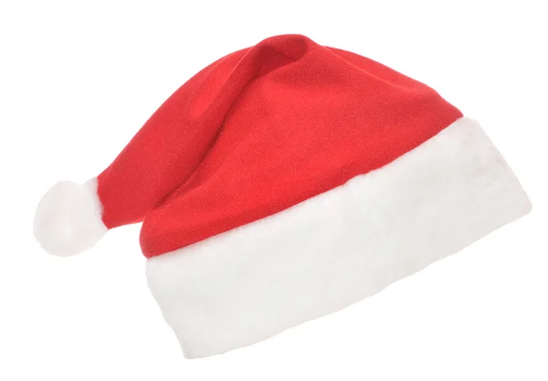 Santas red hat isolated on white — Stock Photo, Image