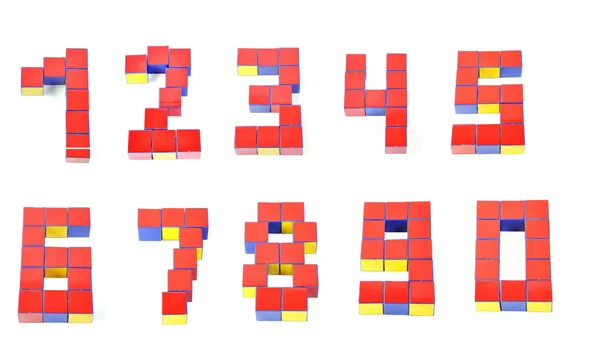 stock image 3d numbers by Cubes