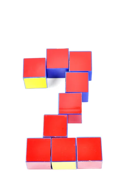 3D-s számok a kocka — Stock Fotó