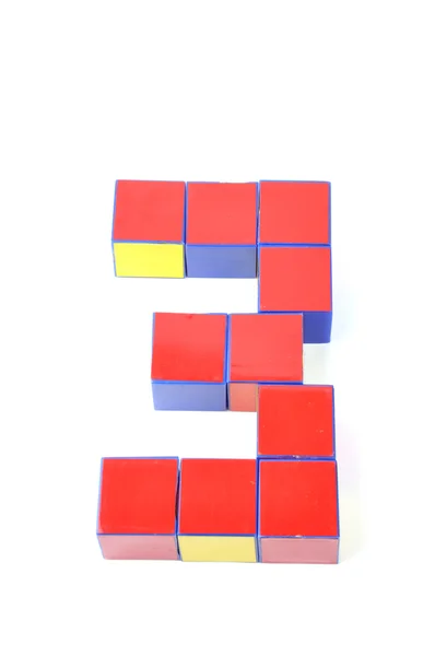 Numéros 3d par Cubes — Photo