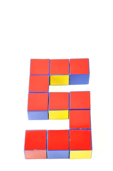 3D числа за кубами — стокове фото