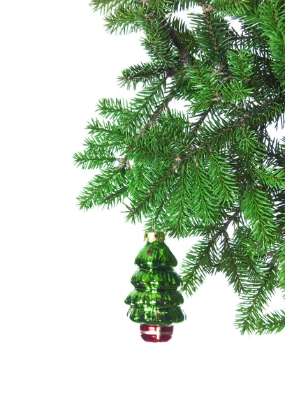 Christmas decoration on a fir-tree — Stock Photo, Image