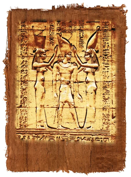 Papyrus der ägyptischen Geschichte — Stockfoto