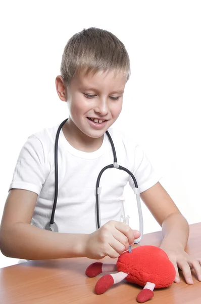Ung pojke läkare — Stockfoto