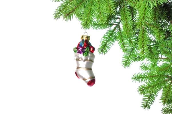 背景上のクリスマスの装飾 — ストック写真
