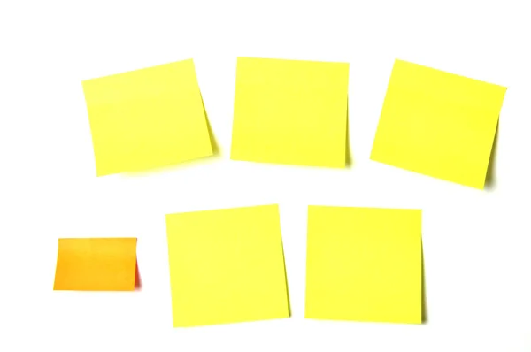 Notas coloridas papéis pegajosos — Fotografia de Stock