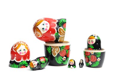 Dark matreshka doll clipart