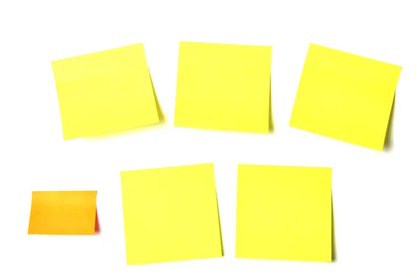 Notas coloridas papéis pegajosos — Fotografia de Stock