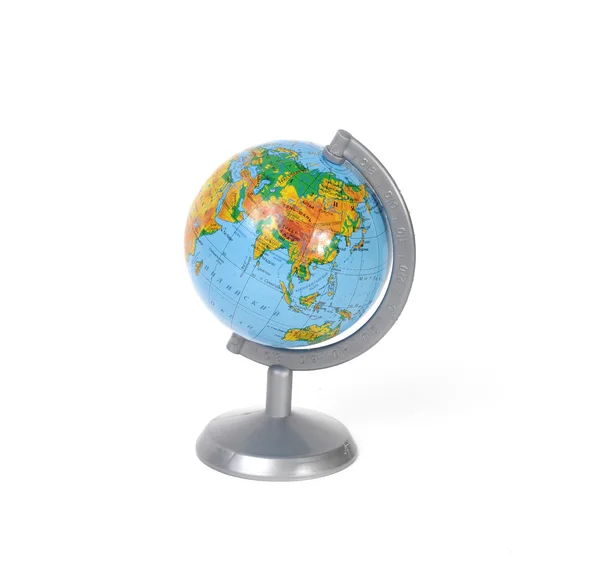 Globe isolerad på en vit — Stockfoto