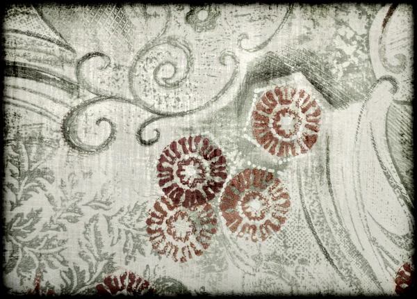 Style floral abstrait vieux papier — Photo