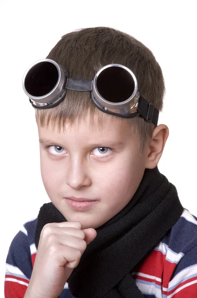 Kara gözlüklü küçük boy — Stok fotoğraf