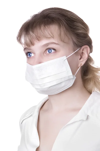 Junge Krankenschwester in Maske — Stockfoto