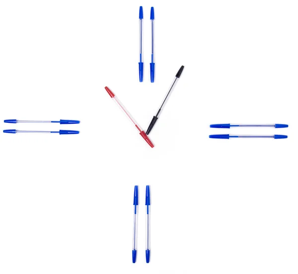 stock image Symbol Clock set by pens